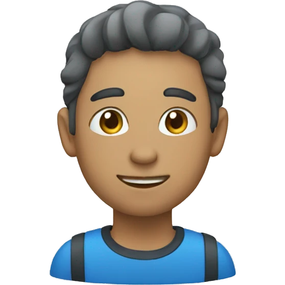 Cartão azul emoji