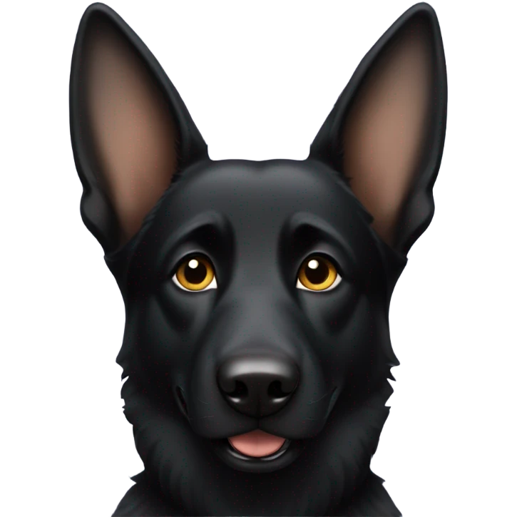 Black Shepherd dog emoji