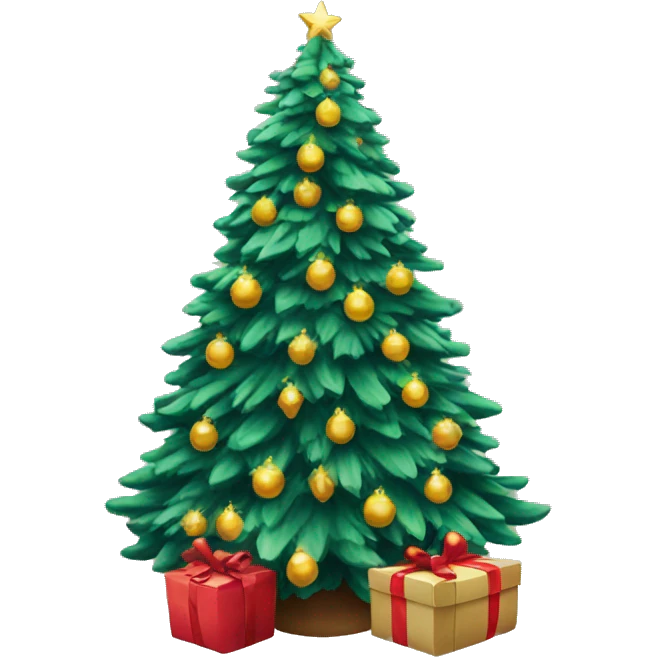 Beautiful Christmas tree emoji