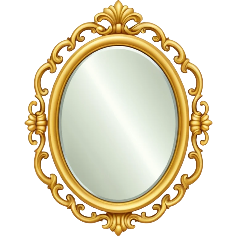 golden elegant mirror emoji
