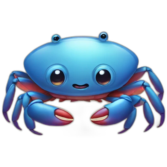 cute crab emoji