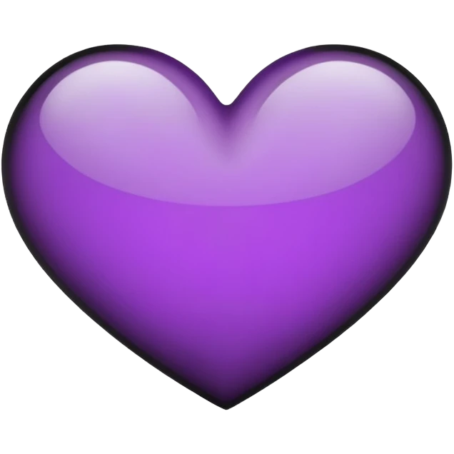Half purple half black heart emoji