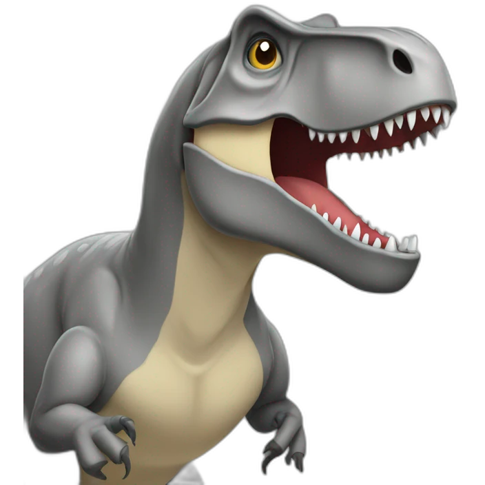 t rex gray color emoji