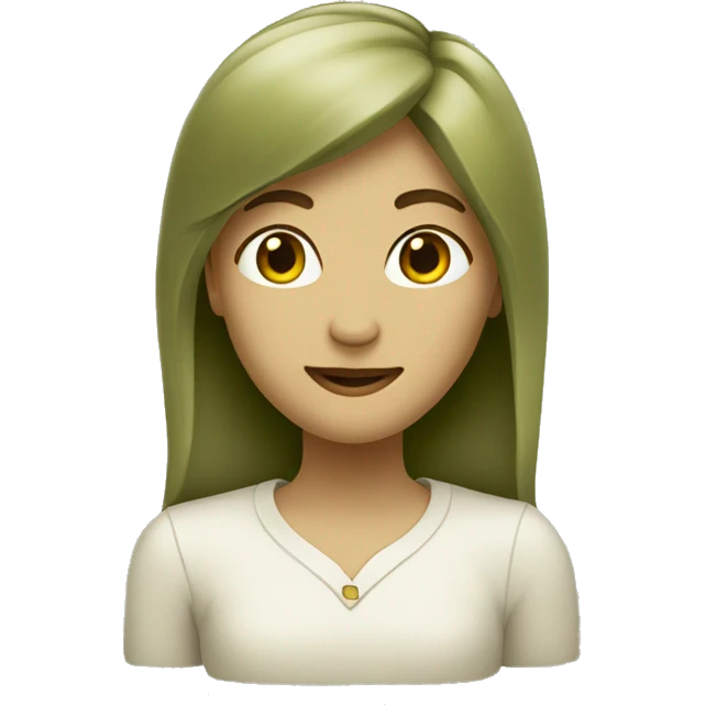 Heart-coloured-light-olive-shade emoji