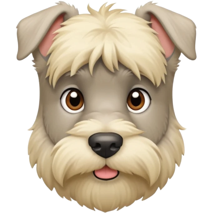 Blond schnauzer emoji