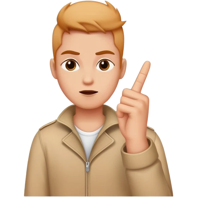 ￼ middle finger, sassy ￼ emoji