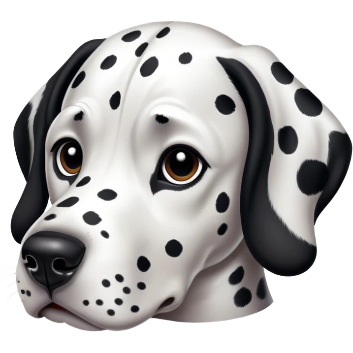 dalmatian dog face emoji