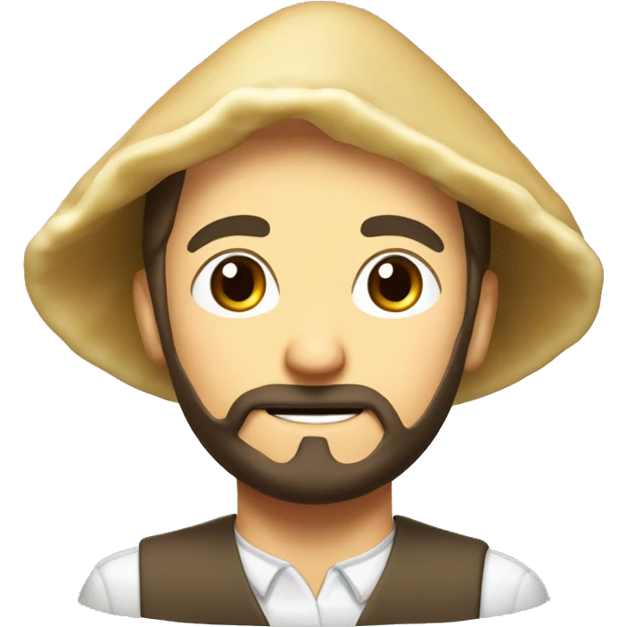 Pierogi z cienkimi czarnymi nogami rekami oczamii buzia emoji