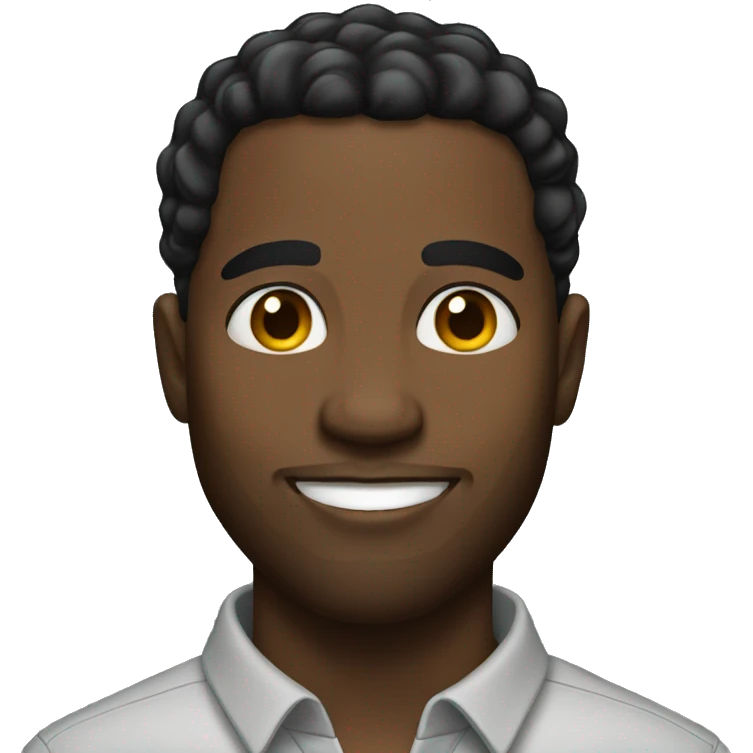 Handsome black man emoji