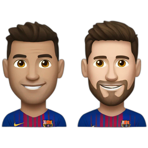 Ronaldo and messi emoji