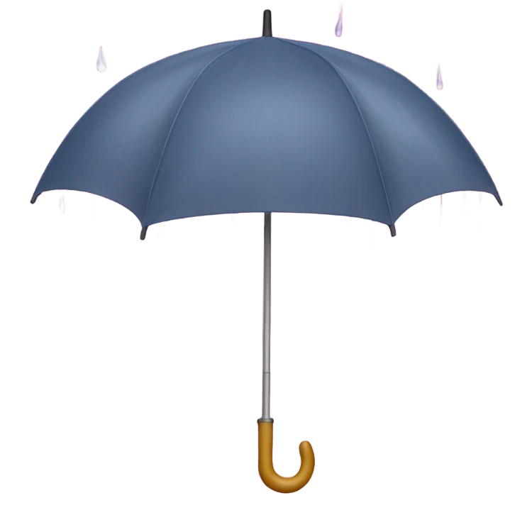 Rain with a Pink umbrella underneath  emoji