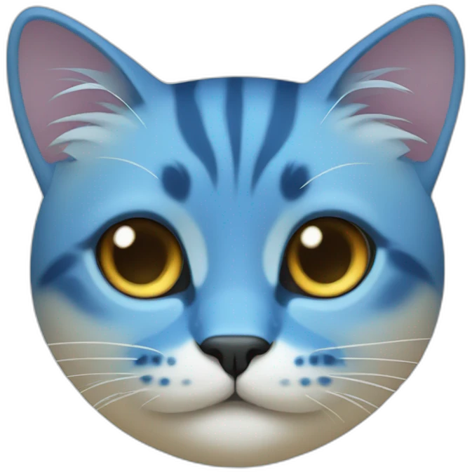 blue-gradient cat emoji