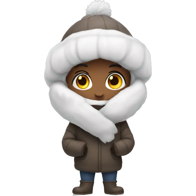 winter heart emoji