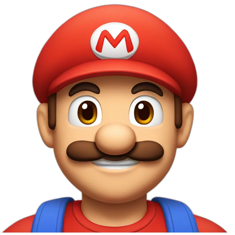Mario in love emoji
