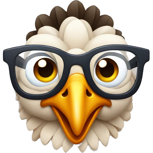 turkey with cool glasses  emoji