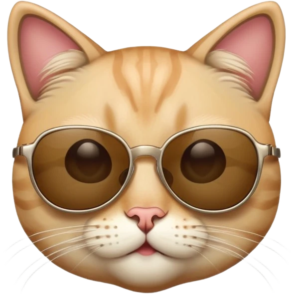 Cat wearing sunglasses emoji