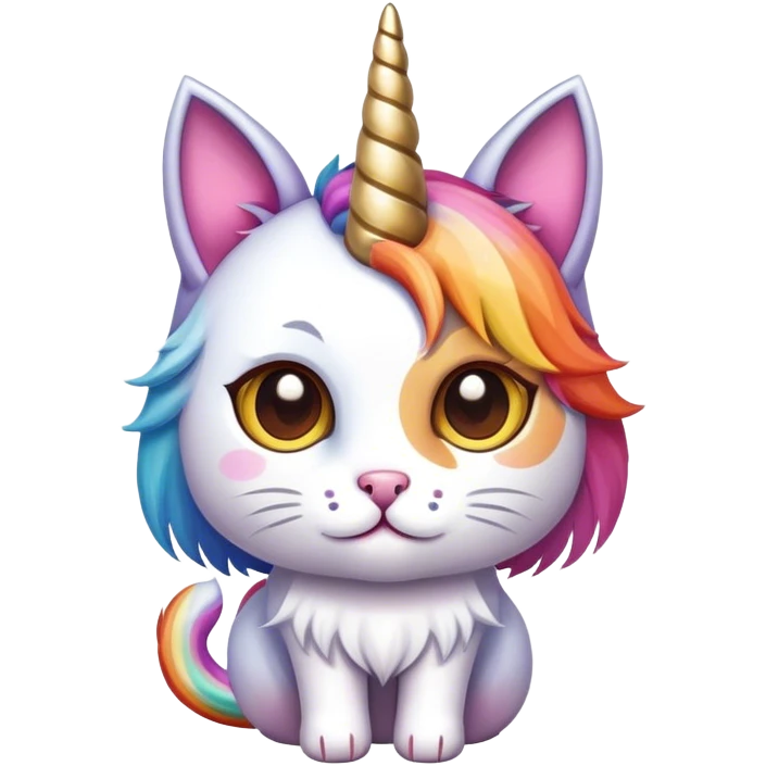 Unicorn cat emoji