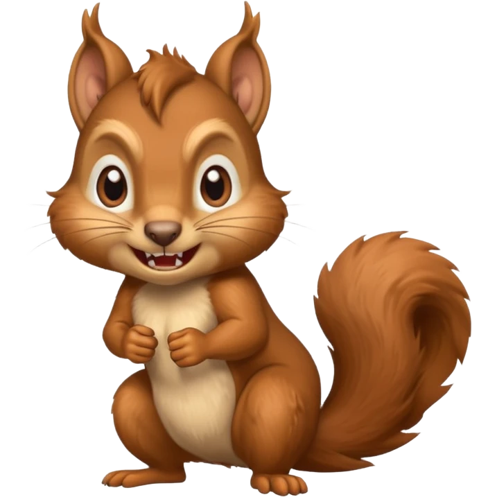 Angry squirrel emoji