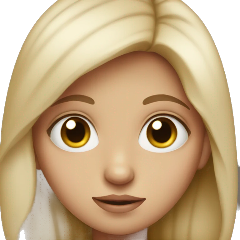 girl with big eyes emoji