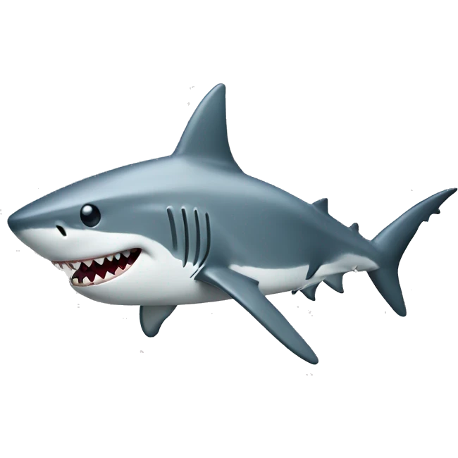 shark with a joint emoji