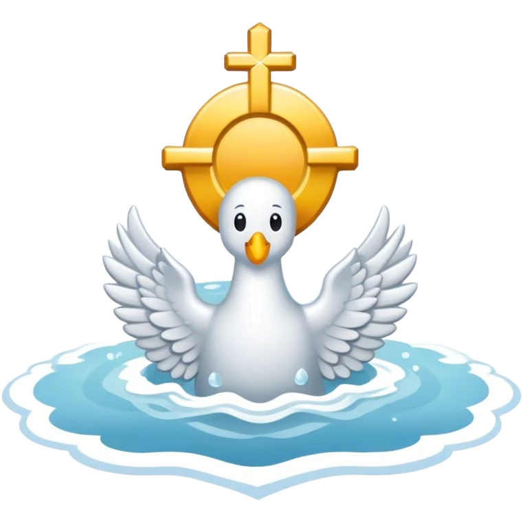 baptized emblem white emoji