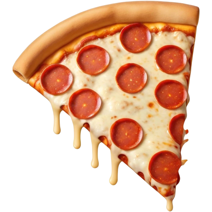 Eating pizza slice emoji