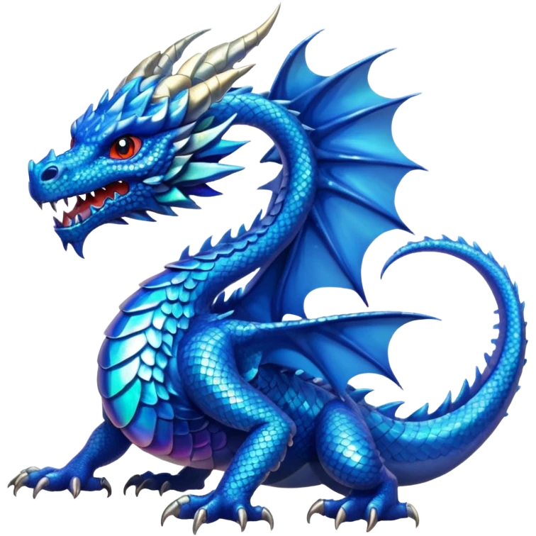 Blue dragon emoji