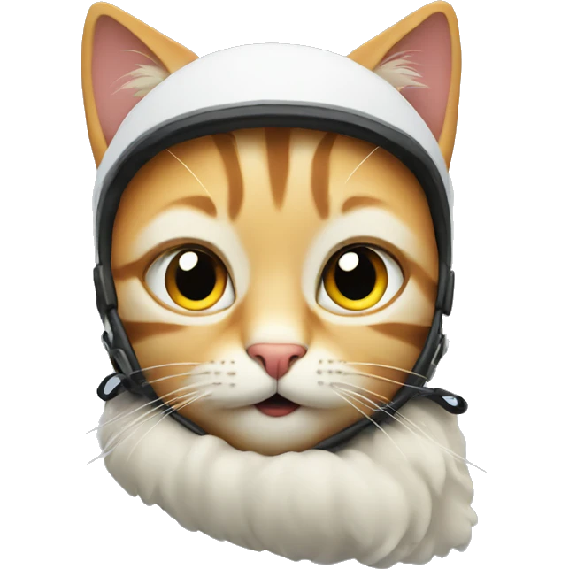 cat skiing emoji