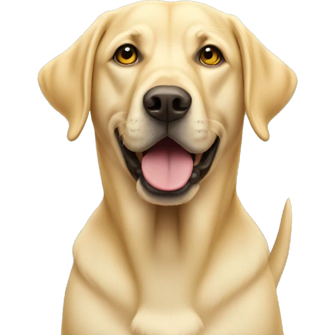 yellow labrador retriever  emoji