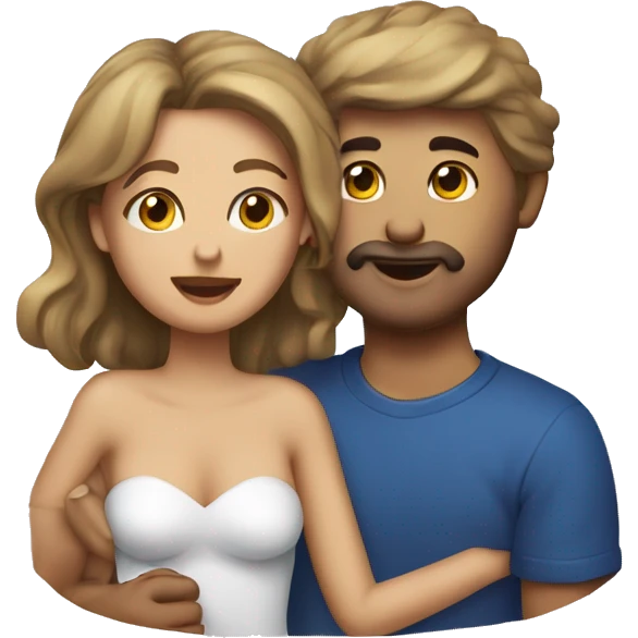 emoji marca de beijo na cor azul emoji