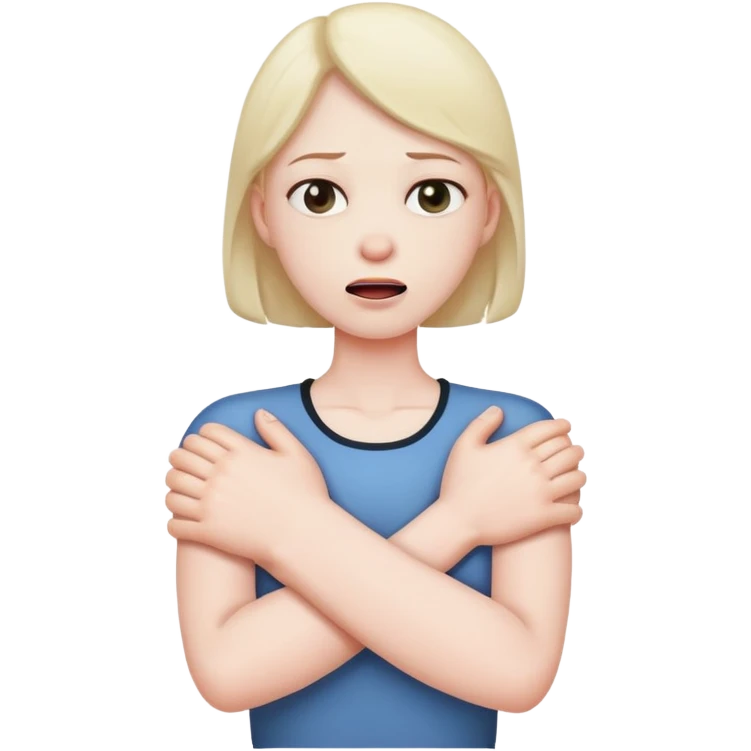 Arms crossed chocking  emoji