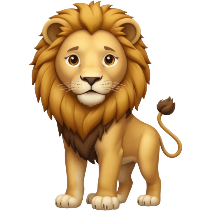lion family, only Father, full body. emoji