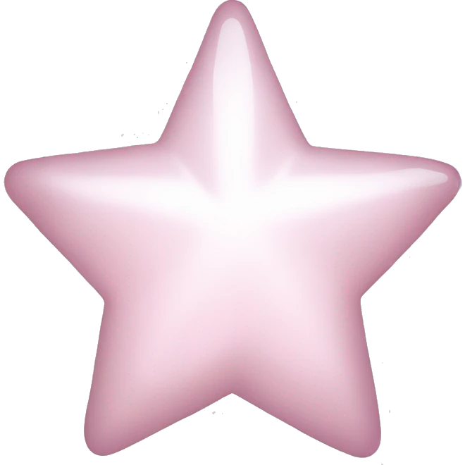 pale pink star sparkle emoji