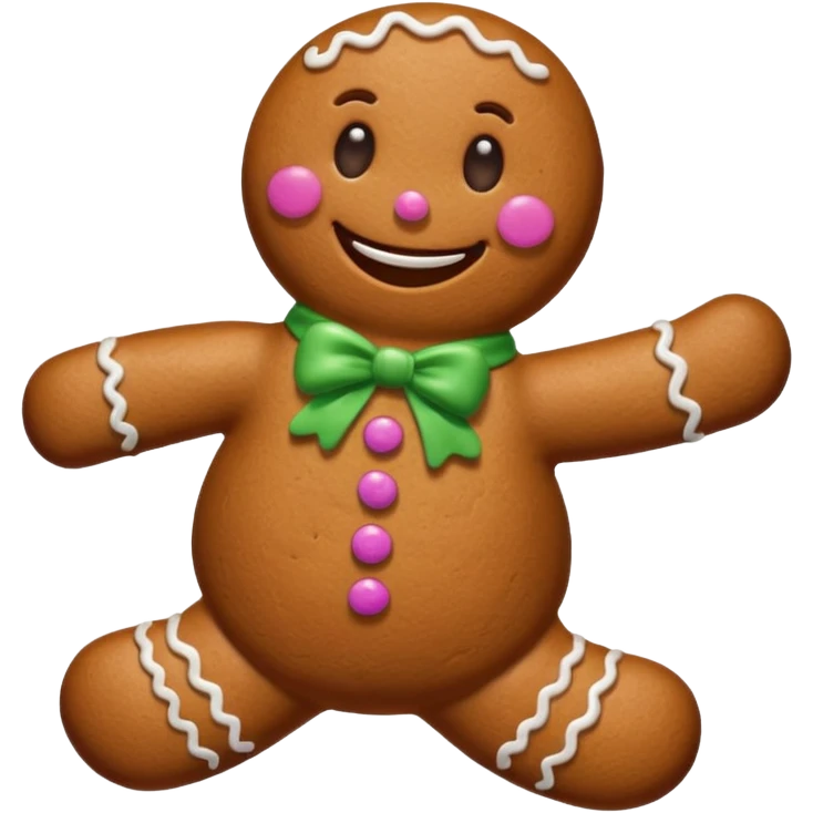 Pregnant ginger bread man emoji