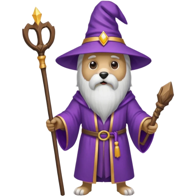 Dog wizard emoji