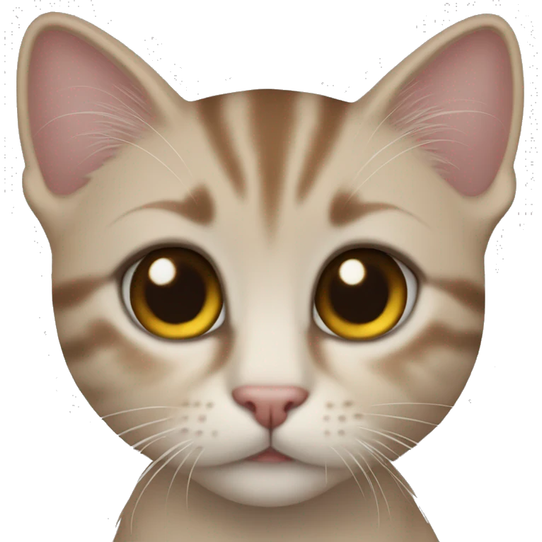 bangel kitten with brown eyes emoji