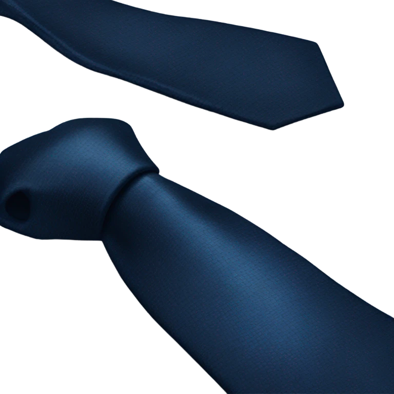 dark blue realistic tie emoji
