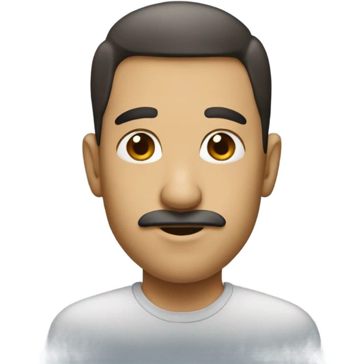 a big nose with a handsome face male emoji