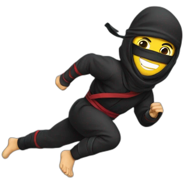ninja runing emoji