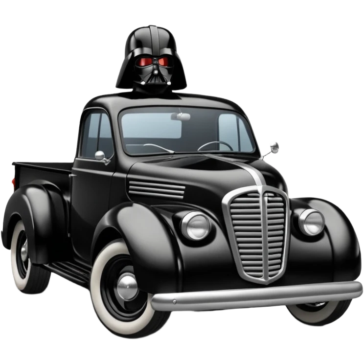 Darth Vader 1951 Jowett Bradford pickup hot rod concept  emoji