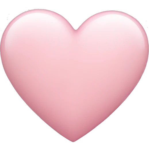 light pink heart emoji