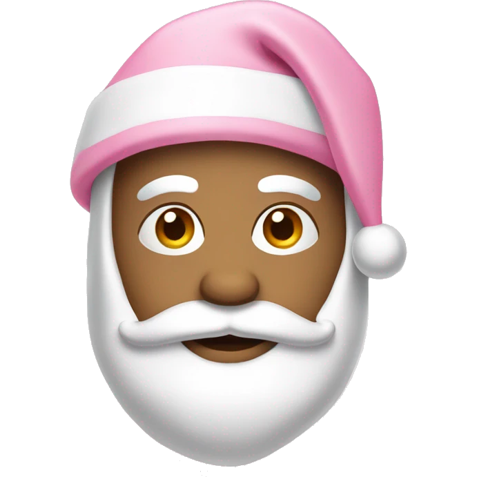 light pink santa hat emoji