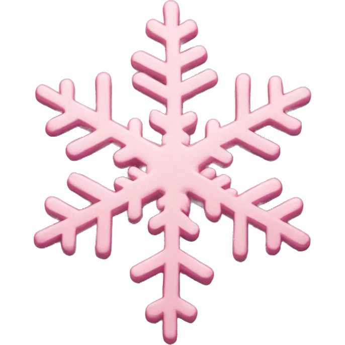 pastel pink snowflake  emoji