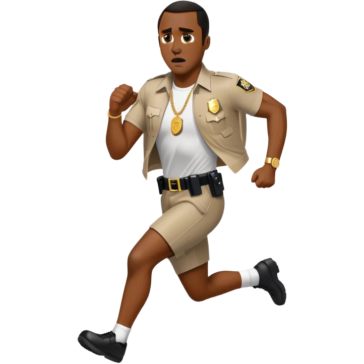 diddy running from cops emoji