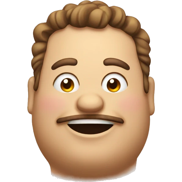 Fat and happy emoji