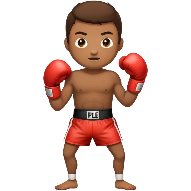 um canguru musculoso com luvas de boxe emoji