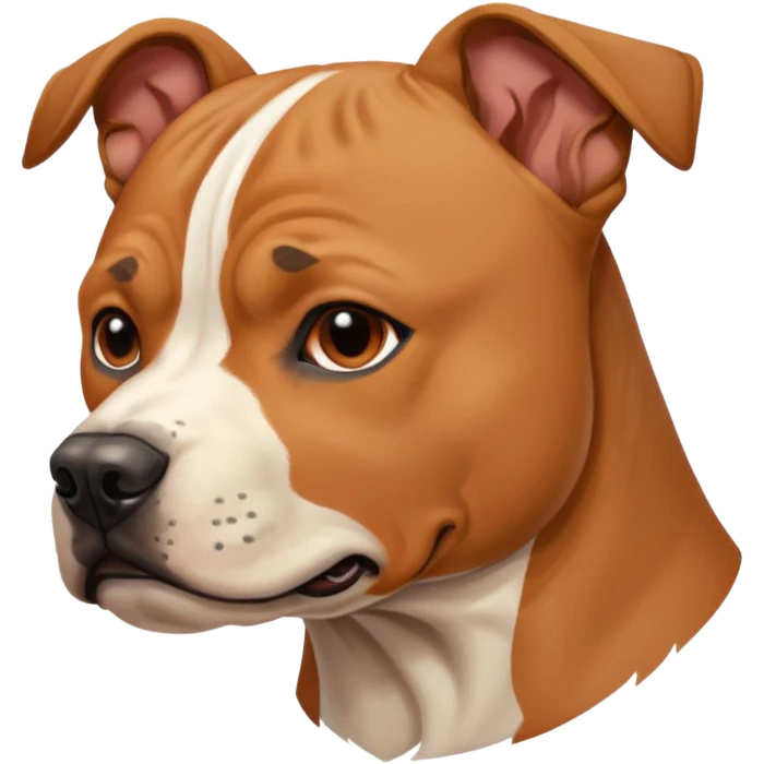 Amstaff dog flicking me off emoji