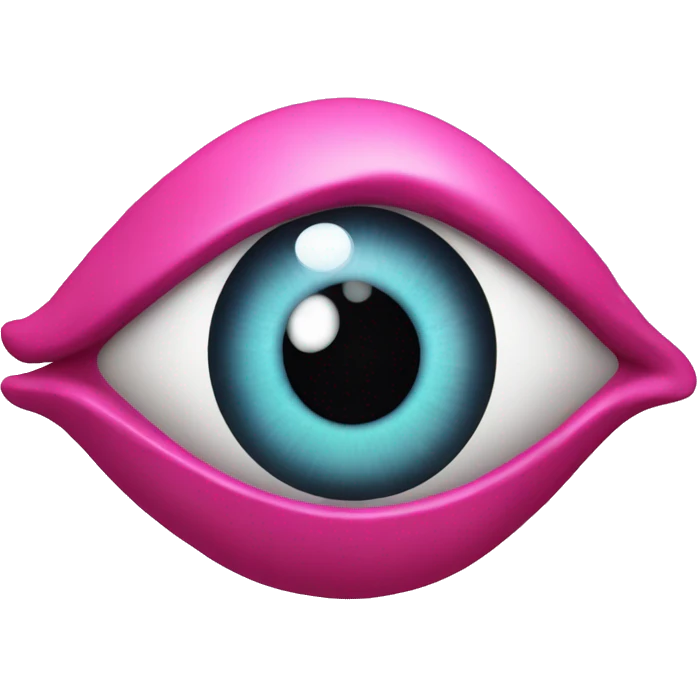 pink evil eye emoji
