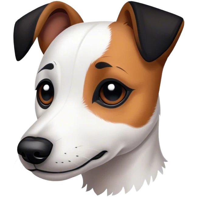 Jack russel terrier with black markings emoji