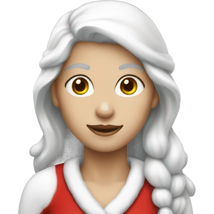 woman santa with white skin emoji